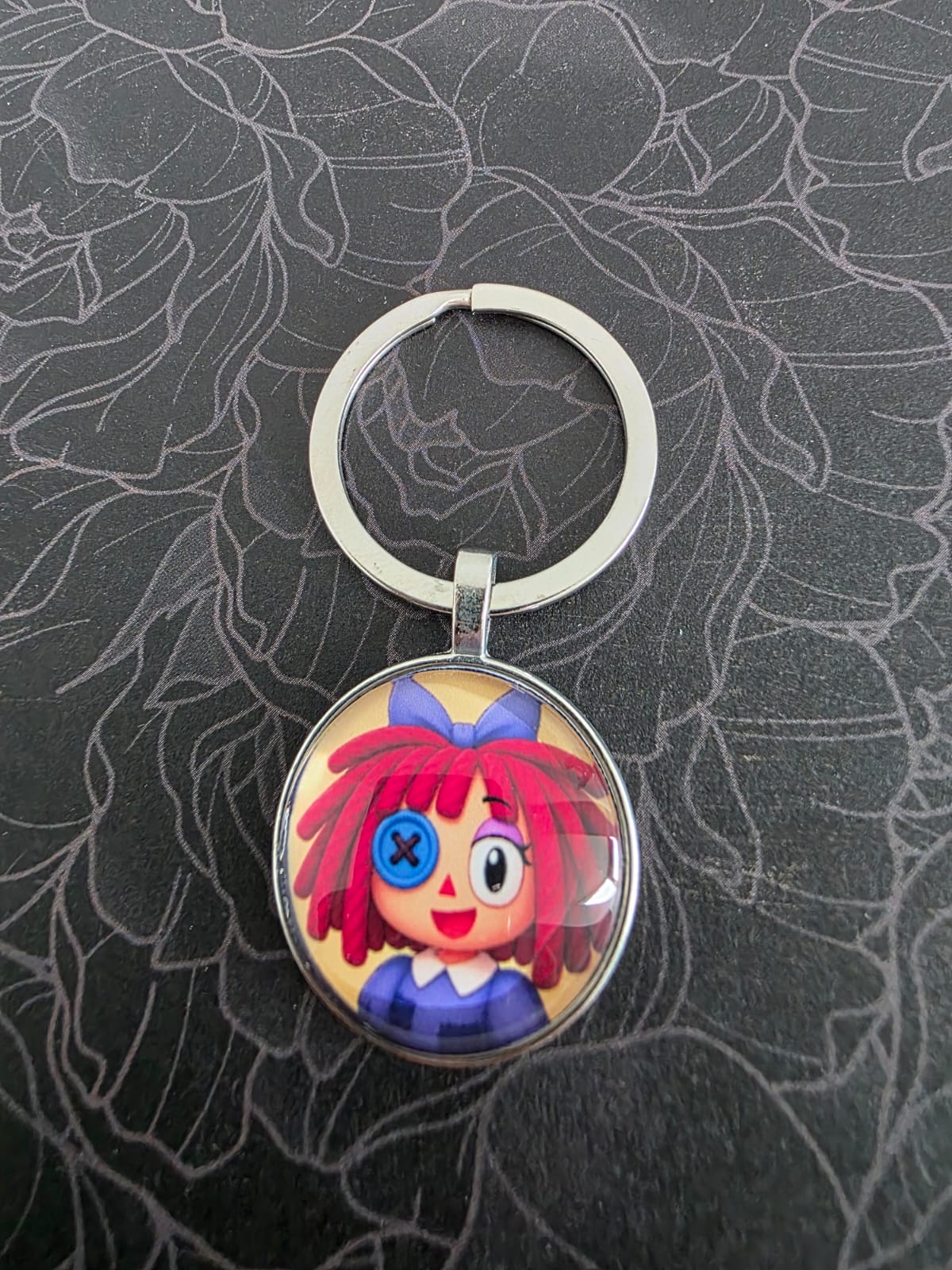 The Amazing Digital Circus Inspired Ragatha 25mm Glass Cabochon Keyring