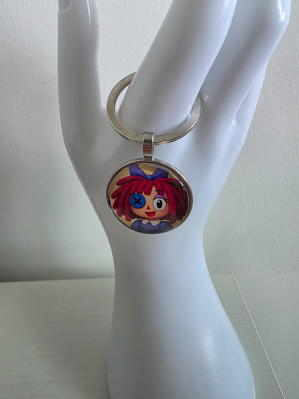 The Amazing Digital Circus Inspired Ragatha 25mm Glass Cabochon Keyring