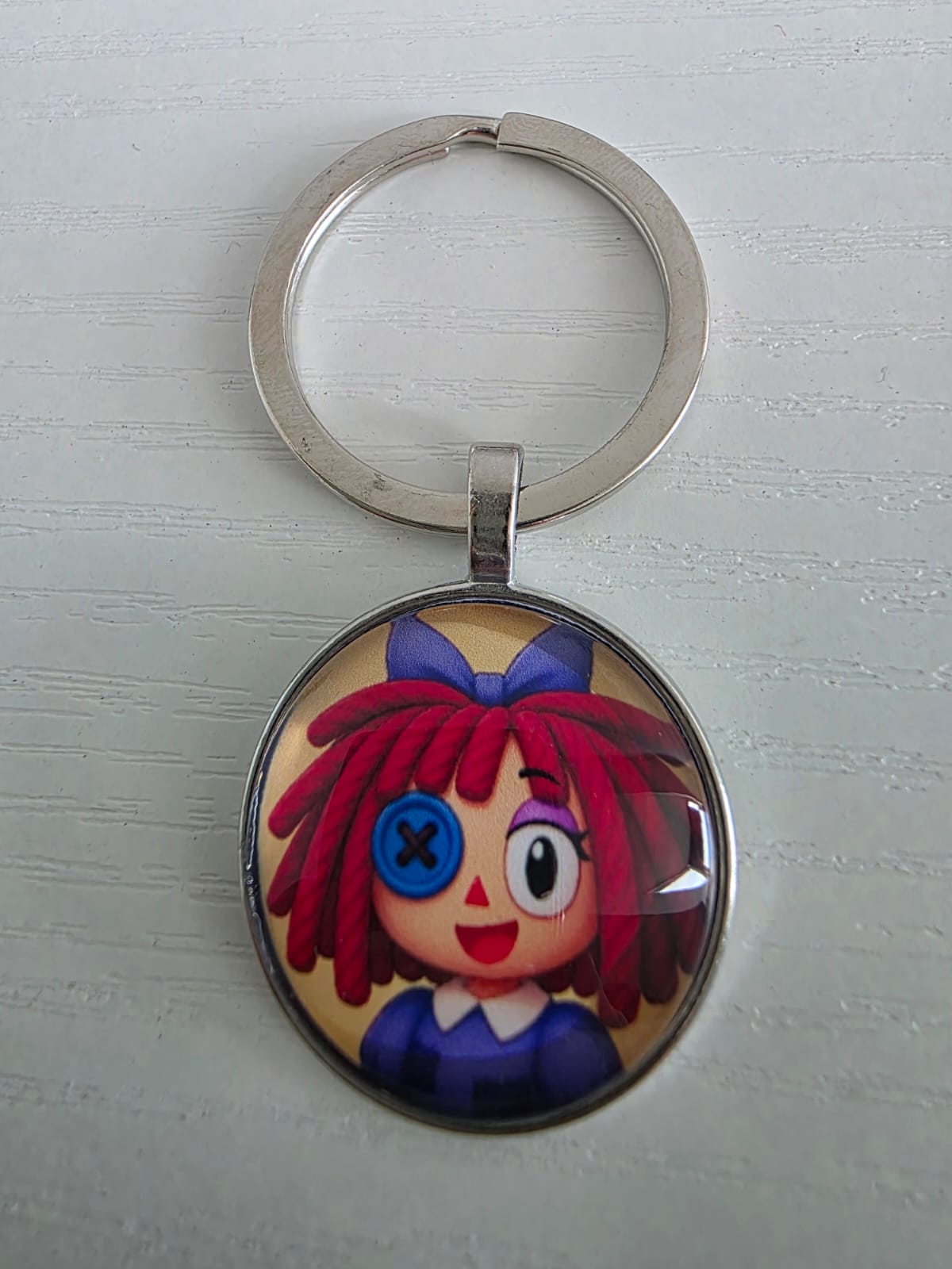 The Amazing Digital Circus Inspired Ragatha 25mm Glass Cabochon Keyring