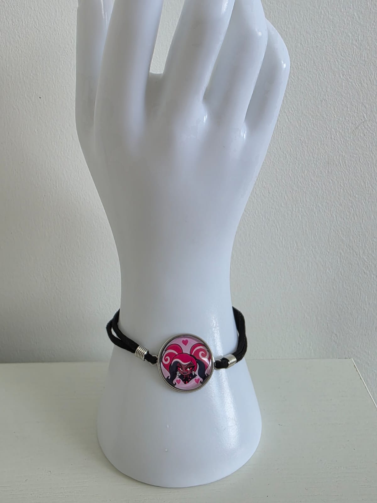 Hazbin Hotel Inspired Velvette 20mm Faux Suede Adjustable Bracelet