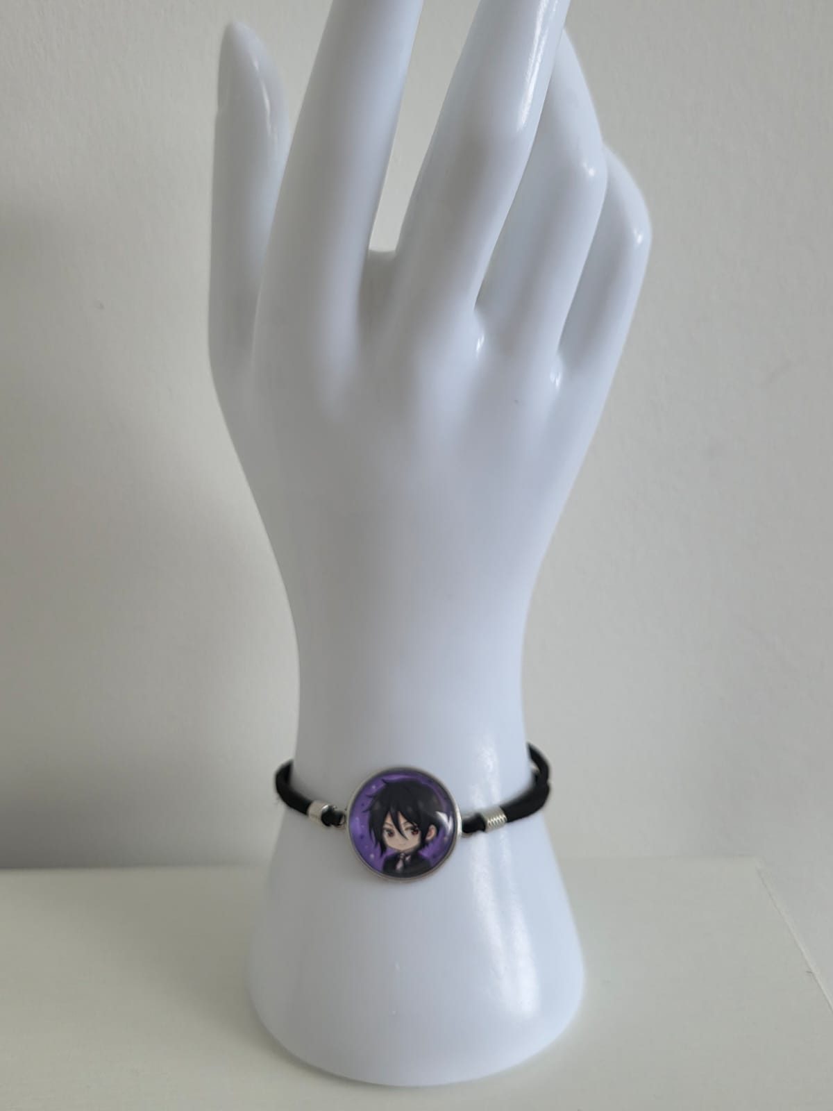 Black Butler (kuroshitsuji) Inspired Sebastian 20mm Faux Suede Adjustable Bracelet