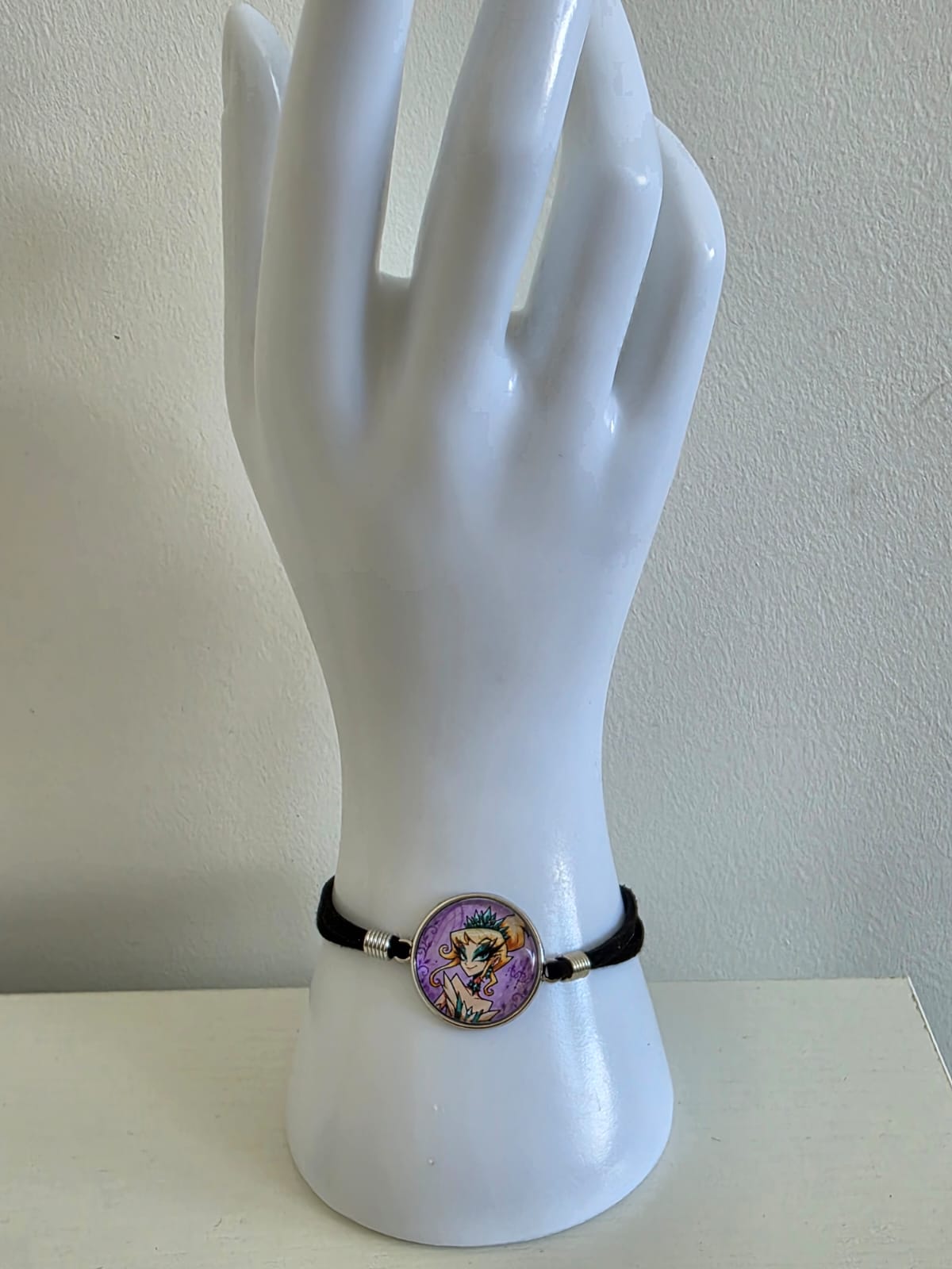 Cinderella Inspired Hellverse Cinderella at the Ball 20mm Faux Suede Adjustable Bracelet
