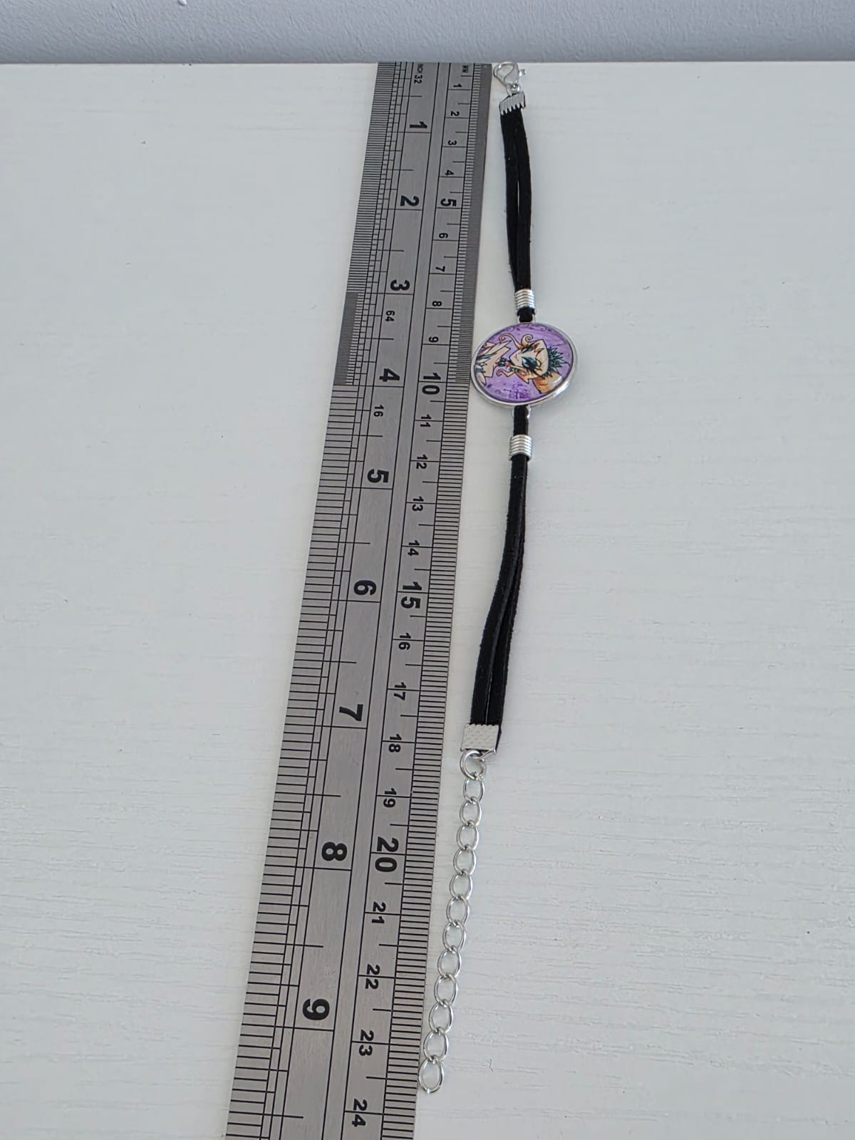 Cinderella Inspired Hellverse Cinderella at the Ball 20mm Faux Suede Adjustable Bracelet