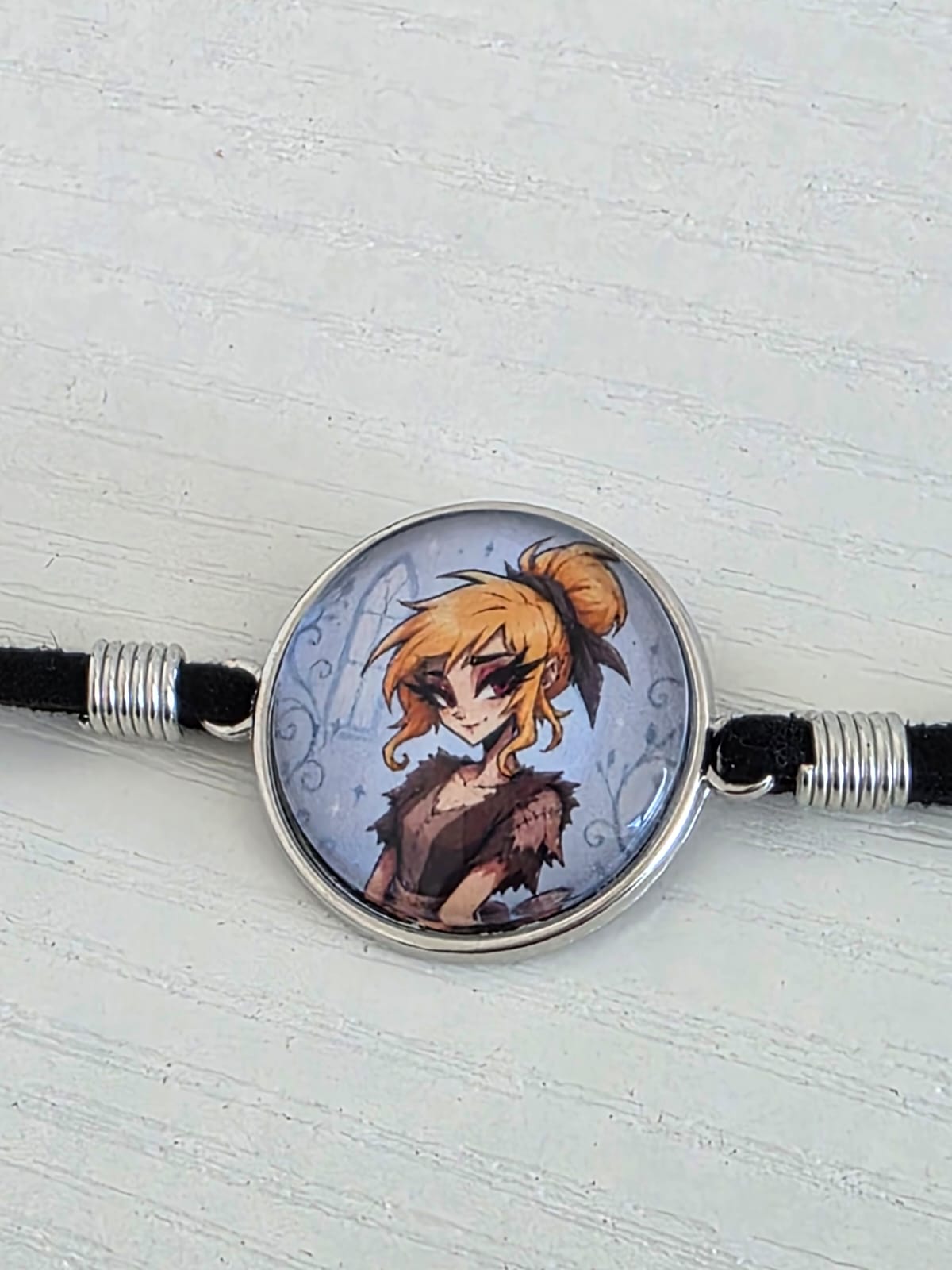 Cinderella Inspired Hellverse Cinderella in Rags 20mm Faux Suede Adjustable Bracelet