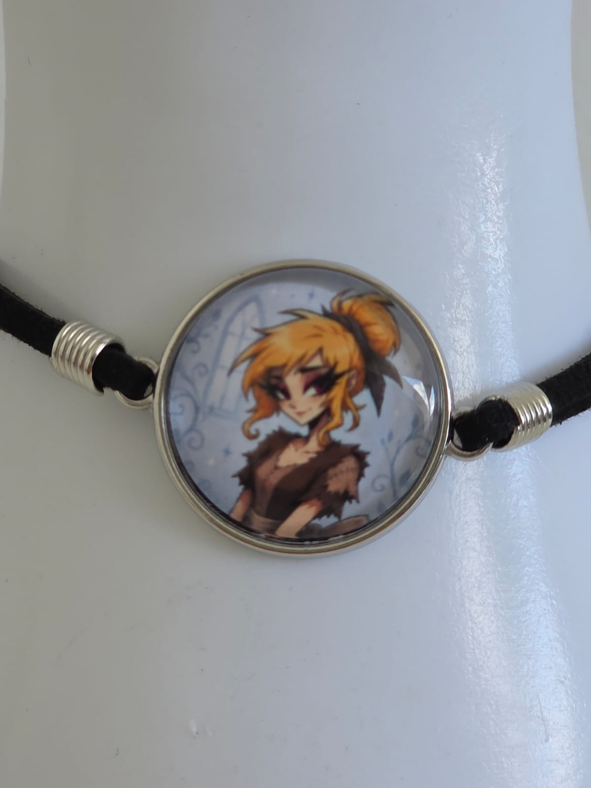 Cinderella Inspired Hellverse Cinderella in Rags 20mm Faux Suede Adjustable Bracelet