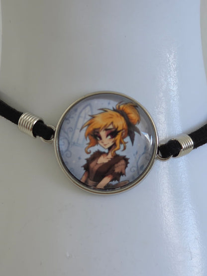 Cinderella Inspired Hellverse Cinderella in Rags 20mm Faux Suede Adjustable Bracelet