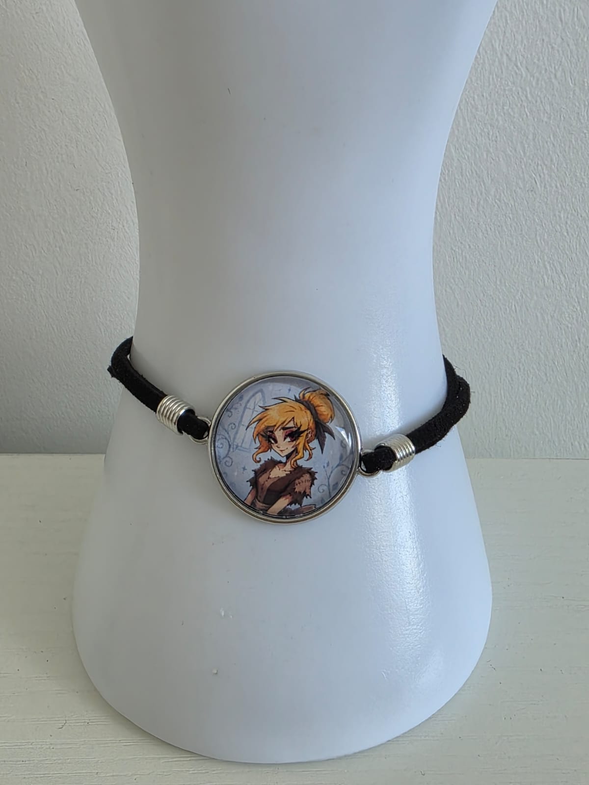 Cinderella Inspired Hellverse Cinderella in Rags 20mm Faux Suede Adjustable Bracelet