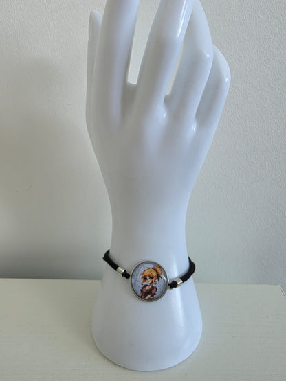 Cinderella Inspired Hellverse Cinderella in Rags 20mm Faux Suede Adjustable Bracelet