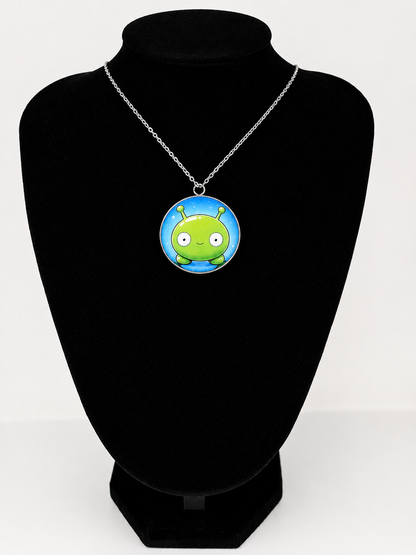 Final Space Inspired Mooncake 30 mm Pendant Necklace