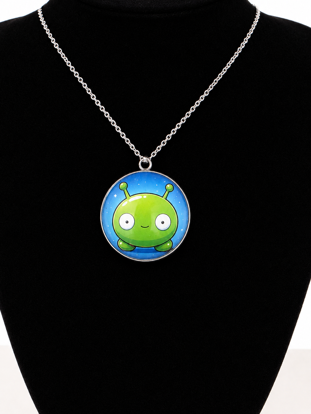 Final Space Inspired Mooncake 30 mm Pendant Necklace