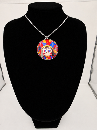 The Amazing Digital Circus Inspired Pomni 30 mm Pendant Necklace