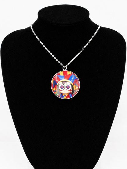 The Amazing Digital Circus Inspired Pomni 30 mm Pendant Necklace