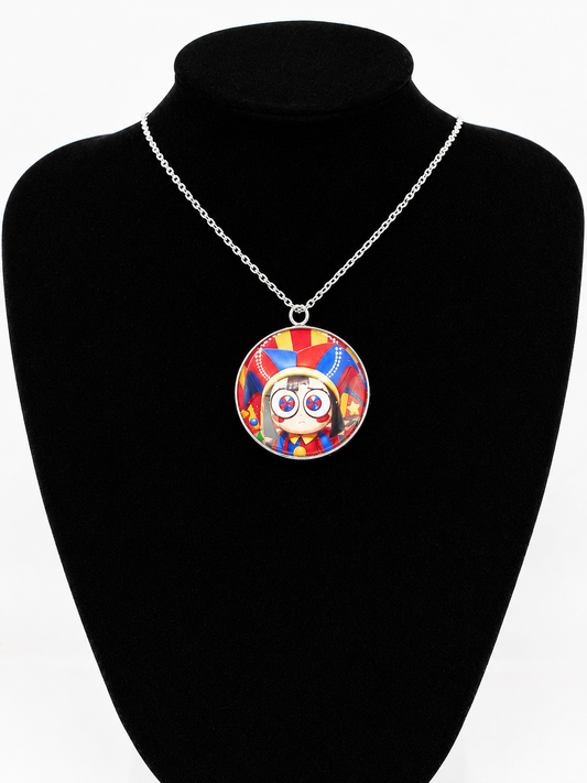 The Amazing Digital Circus Inspired Pomni 30 mm Pendant Necklace