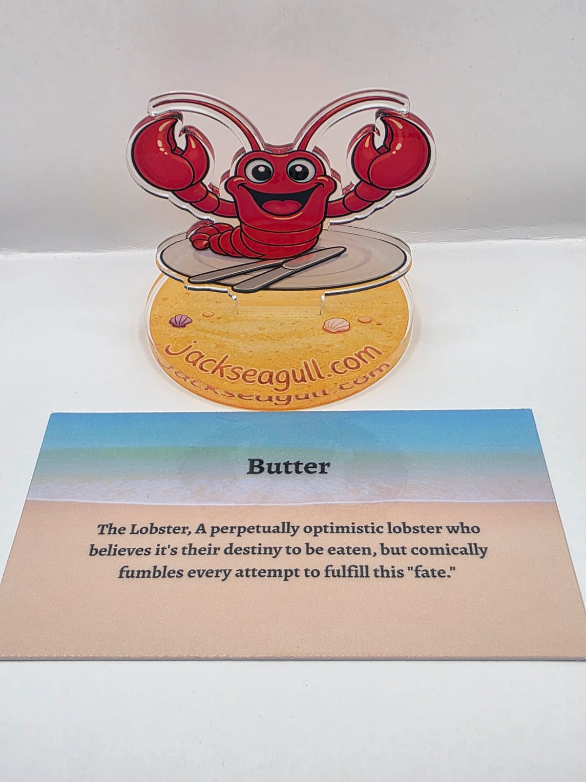 Seaside Character Acrylic Standees - Jack Seagull Collection