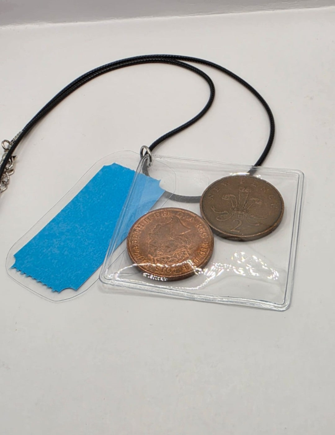 Seaside Amusements Arcade Theme Pendant Necklace on Adjustable Black Waxed Cord