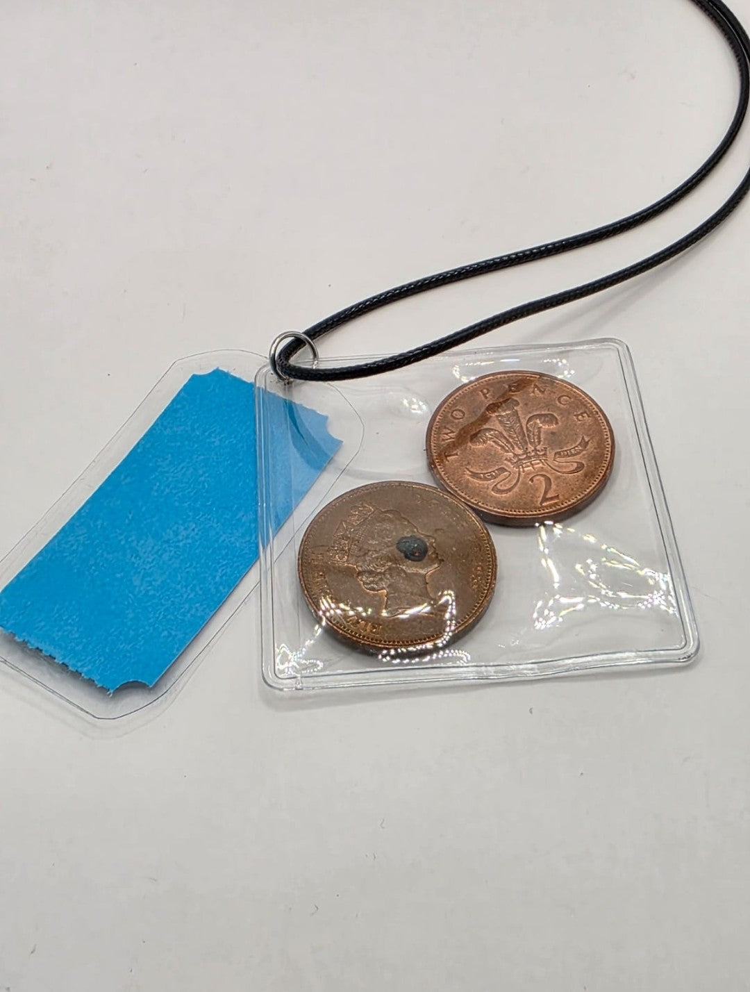 Seaside Amusements Arcade Theme Pendant Necklace on Adjustable Black Waxed Cord