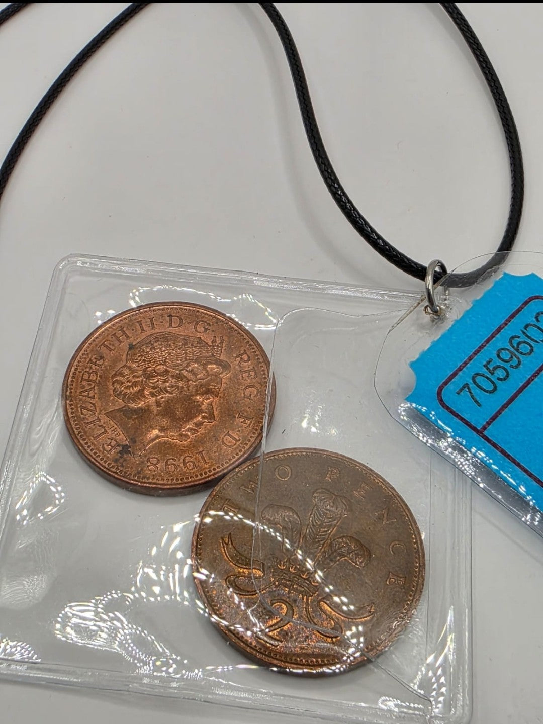 Seaside Amusements Arcade Theme Pendant Necklace on Adjustable Black Waxed Cord