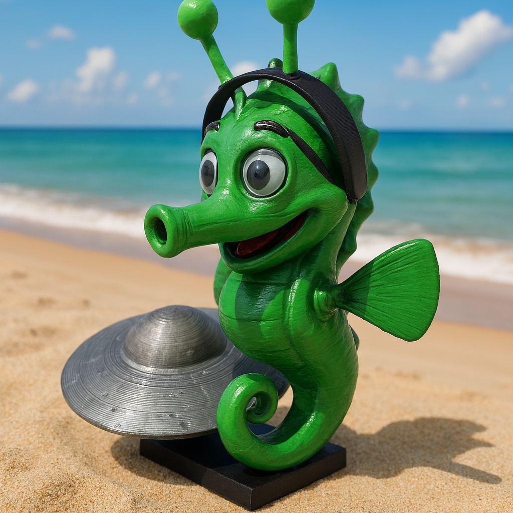 Riley: The Super Smart Seahorse - Fun Seaside Character Figure