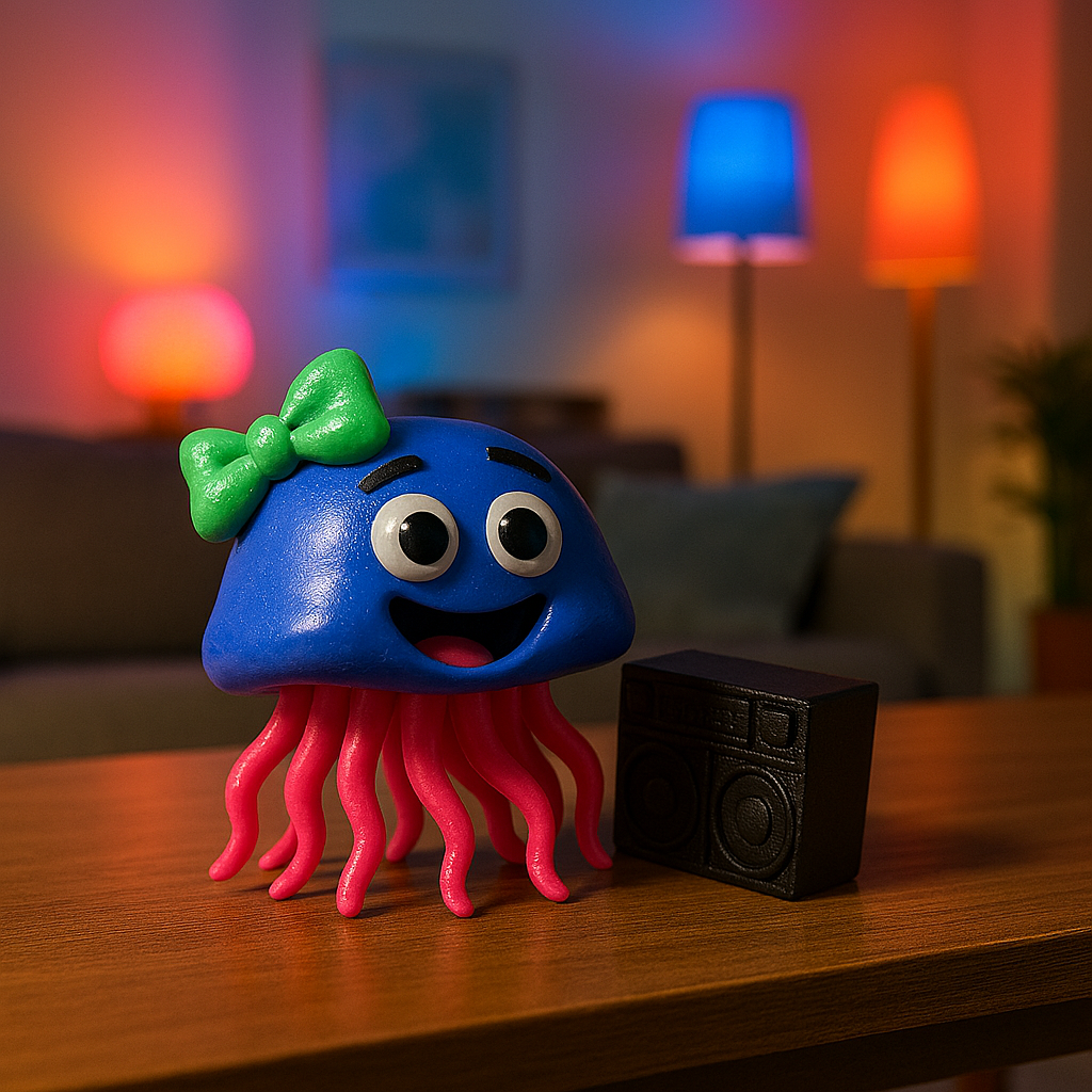 Lumo: The Jellyfish Disco Diva - Fun Seaside Character Figure