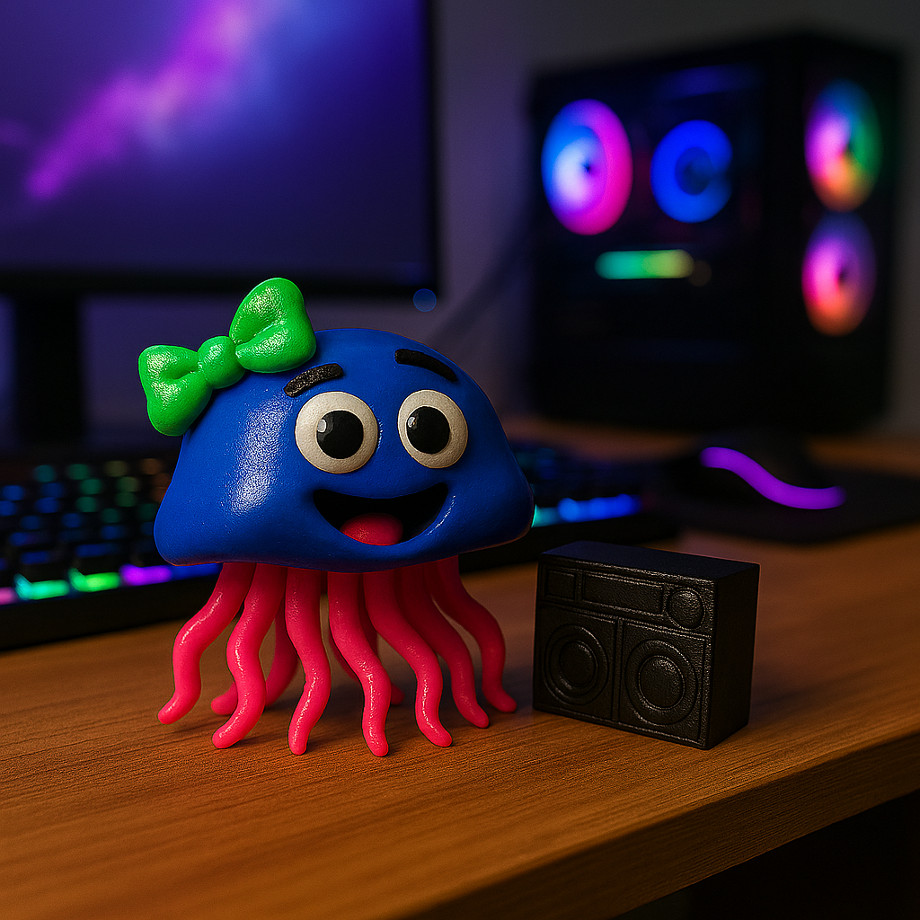Lumo: The Jellyfish Disco Diva - Fun Seaside Character Figure