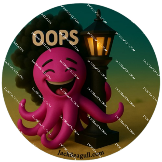 Tangle: The Clumsy Octopus -  3 inch Die-Cut Sticker Pack