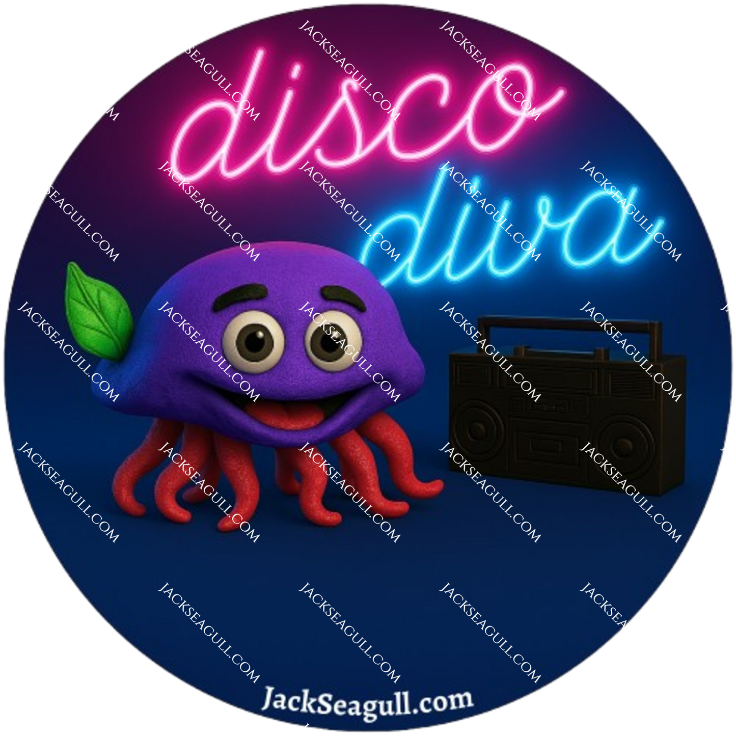 Lumo: The Jellyfish Disco Diva  -  3 inch Die-Cut Sticker Pack