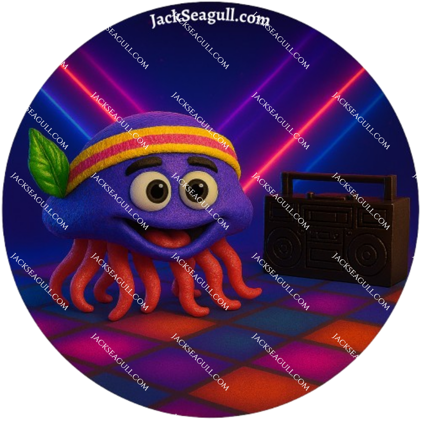 Lumo: The Jellyfish Disco Diva  -  3 inch Die-Cut Sticker Pack