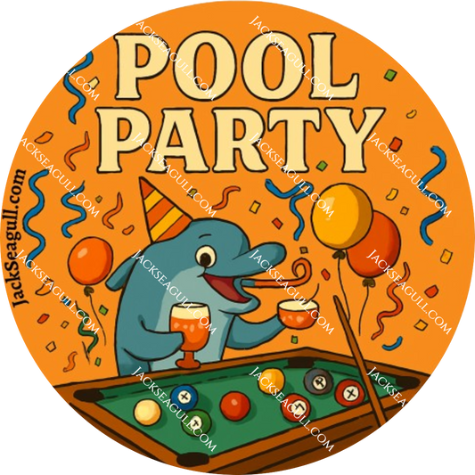 Pebble: The Zen Dolphin  -  3 inch Die-Cut Sticker Pack