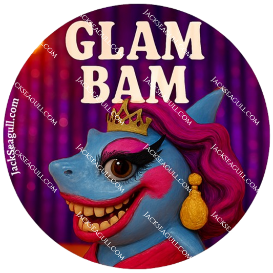 Bruce: The Drag Queen Shark  -  3 inch Die-Cut Sticker Pack