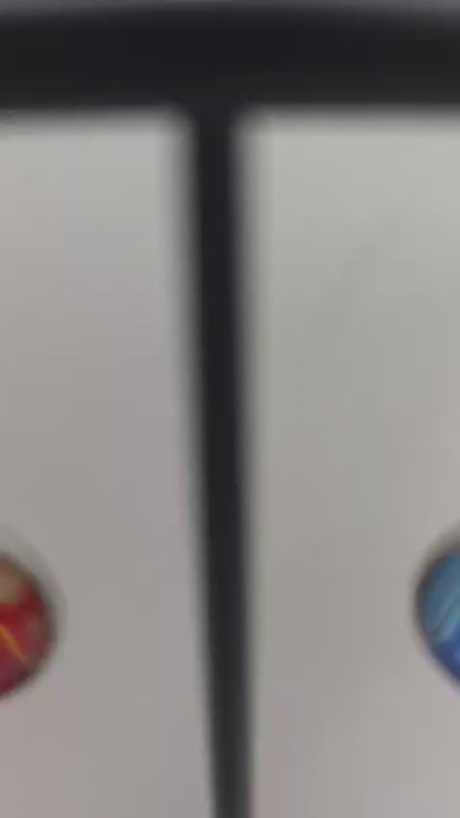 Slime Rancher Inspired Puddle Slime & Fire Slime 14 mm Dangle Earrings