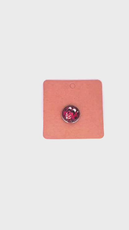 Helluva Boss Inspired Blitzø 20mm Stainless Steel Glass Cabochon Pin