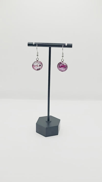 Hazbin Hotel Inspired Angel Dust & Fat Nuggets Dangle Stainless Steel Earrings
