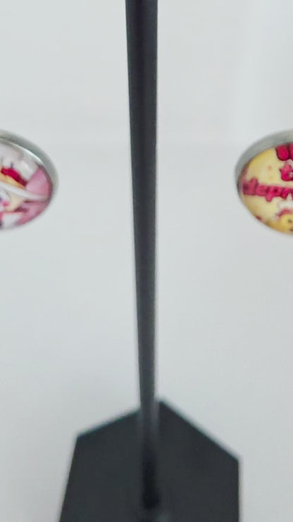 Hazbin Hotel Inspired Lucifer & Take That Depression Dangle Fish Hook Earrings
